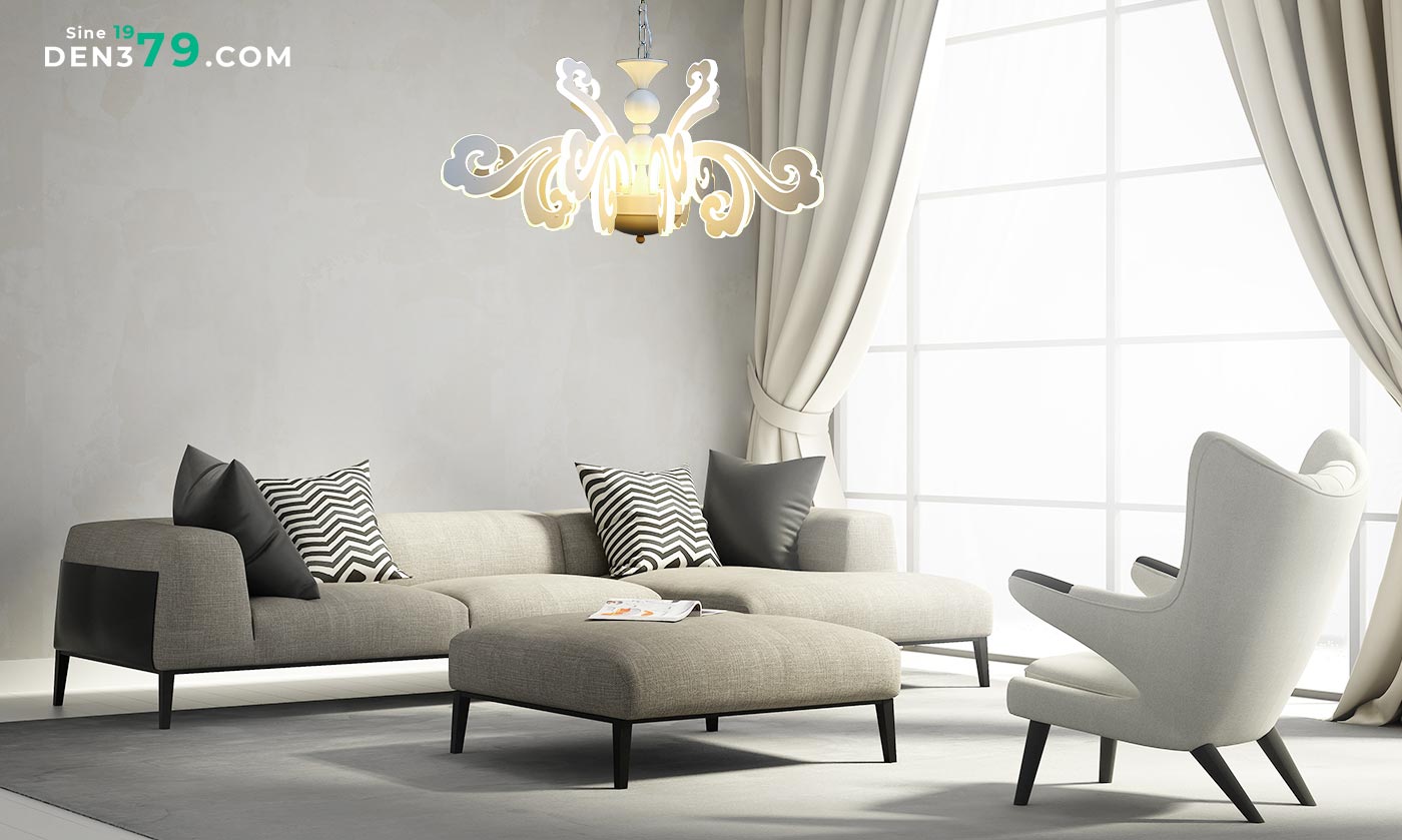 đèn chùm phòng khách hiện đại