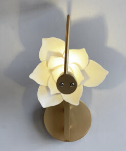 Đèn tường Hoa sen trắng trang trí phòng ngủ, phòng khách đẹp & cao cấp