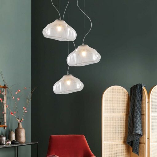 Đèn thả 3 BÓNG trang trí Thủy tinh hiện đại Venus LM072