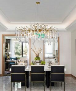 đèn chùm trang trí phòng khách phòng ngủ bàn ăn thủy tinh giọt nước