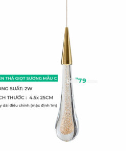 Đèn thả trang trí, thả thông tầng thủy tinh LTD15