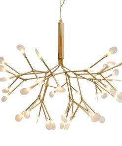 Đèn chùm trang trí Hera Thân Vàng cao cấp cho phòng ngủ, phòng khách, bàn ăn