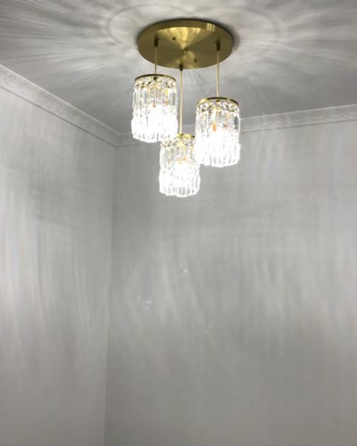 đèn thả bàn ăn pha lê