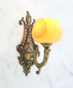 Đèn tường đồng chao đá cổ điển KD9154/1 cao cấp trang trí biệt thự