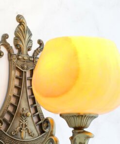 Đèn tường đồng chao đá cổ điển KD9154/1 cao cấp trang trí biệt thự