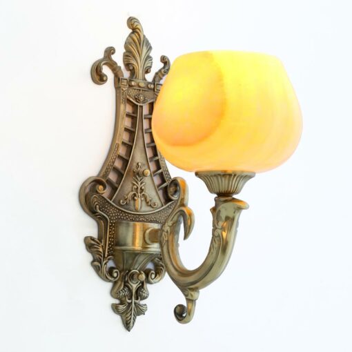 Đèn tường đồng chao đá cổ điển KD9154/1 cao cấp trang trí biệt thự