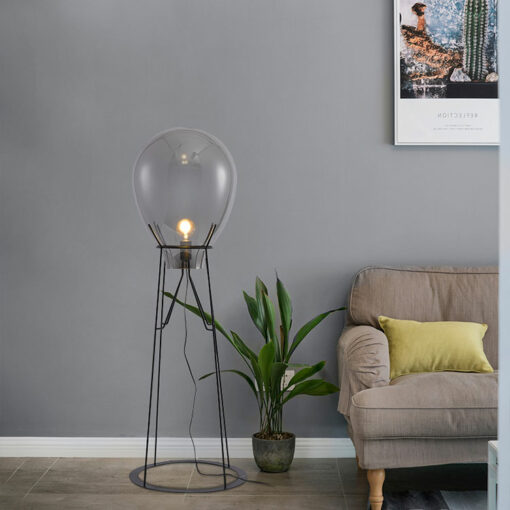 đèn cây đứng thủy tinh hiện đại