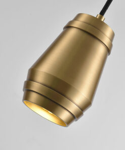 đèn thả trang trí hiện đại ốm bơ kim loại