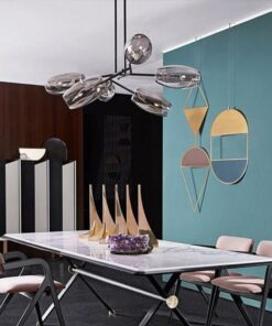 Đèn chùm thủy tinh 6 bóng trang trí