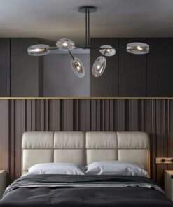 Đèn chùm thủy tinh 6 bóng trang trí