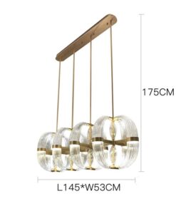 Đèn thả trang trí bàn ăn bằng thủy tinh cao cấp Venus LM078 đẹp, giá tốt