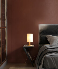 Đèn ngủ để bàn cao cấp chân gỗ nhỏ gọn hiện đại