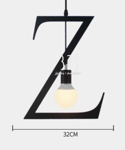 Đèn thả trang trí bảng 24 chữ cái THCN 57A