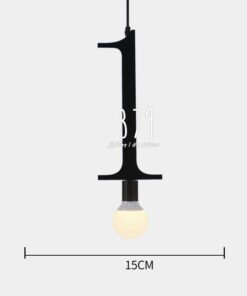 Đèn thả trang trí bảng chữ số THCN 57A