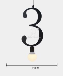 Đèn thả trang trí bảng chữ số THCN 57A