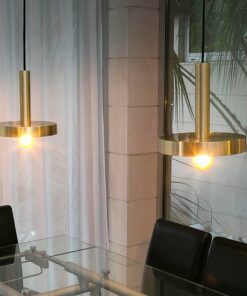 Đèn thả nhôm 1 bóng trang trí bàn ăn KCA153