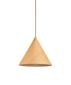 Đèn thả gỗ trang trí hình chiếc nón KCA159