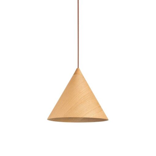 Đèn thả gỗ trang trí hình chiếc nón KCA159