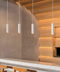 Đèn thả ống bơ kim loại KCA163: bàn ăn, đầu giường ngủ, quán cafe