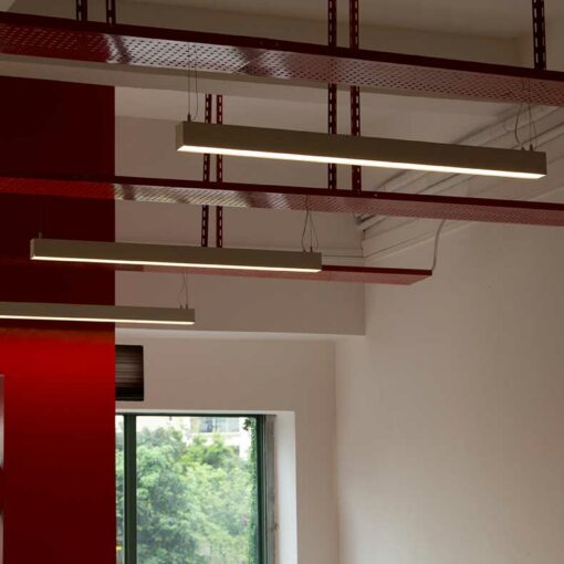 Đèn thả LED thang ngang KCA172: trang trí bàn ăn lớn, văn phòng