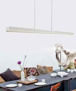 Đèn thả LED thang ngang KCA172: trang trí bàn ăn lớn, bàn ăn dọc