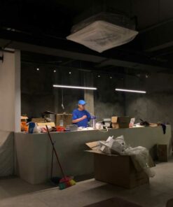 Đèn thả LED thang ngang KCA172: trang trí bàn ăn lớn, bàn ăn dọc