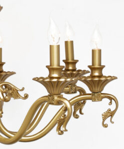 Đèn chùm đồng bóng nến 8 tay 3DN029/8