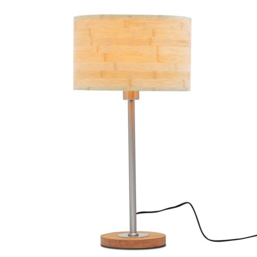 Đèn ngủ để bàn, Đèn để bàn gỗ tre cao cấp YD0023A