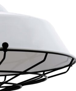 Đèn thả đơn chao nhôm màu trắng 9008LW