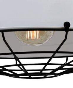 Đèn thả đơn chao nhôm màu trắng 9008LW