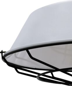 Đèn thả đơn chao nhôm màu trắng 9008LW