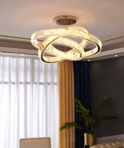 Đèn chùm pha lê 3 vòng cao cấp (557714)