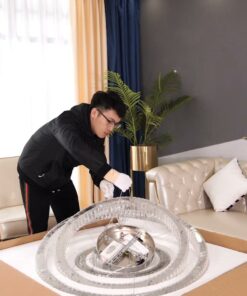 Đèn chùm pha lê 3 vòng cao cấp (557714)