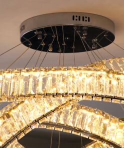 Đèn chùm pha lê 3 vòng cao cấp (557714)