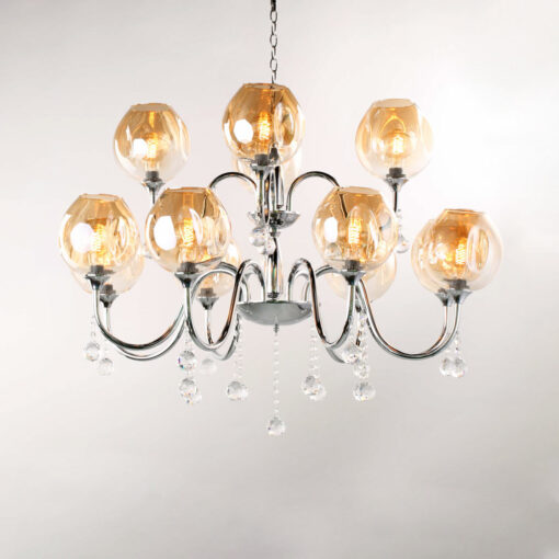 Đèn chùm thủy tinh hiện đại VIRGO L023/8+4