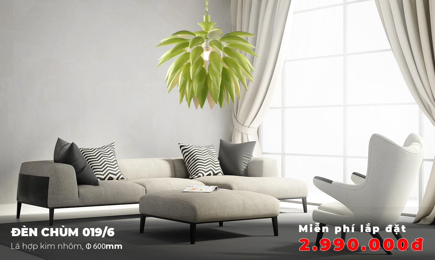 đèn chùm trang trí phòng khách