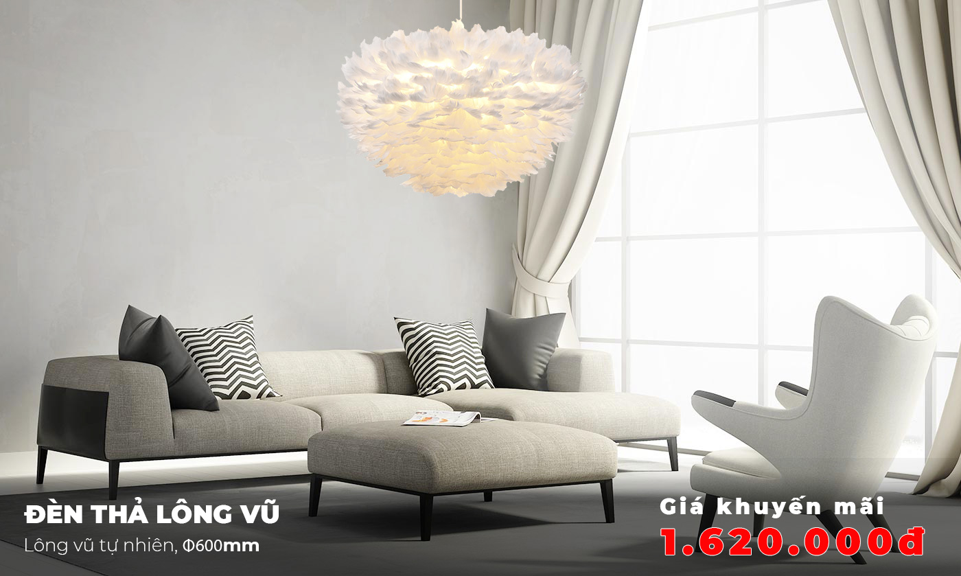 đèn chùm trang trí phòng khách