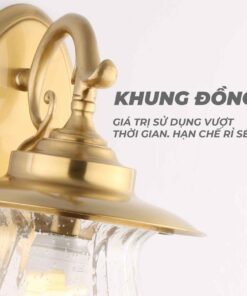 Đèn tường đồng trang trí ngoài trời