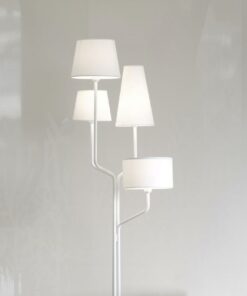 Đèn cây đứng 4 bóng chụp vải cao cấp