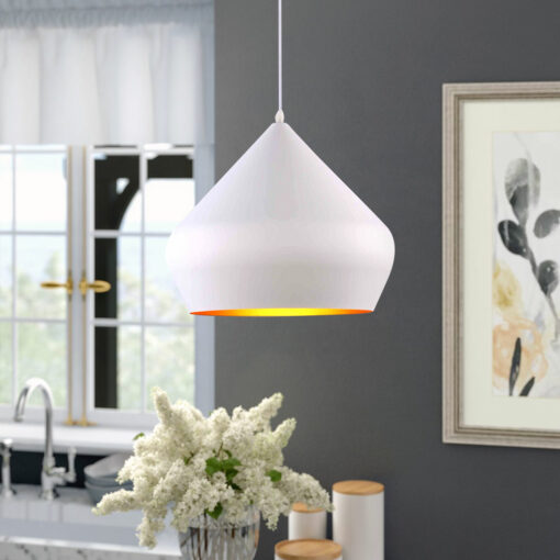 Đèn thả trang trí bàn ăn chụp nhôm