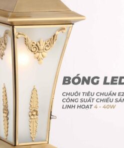 Đèn tường đồng trang trí ngoài trời