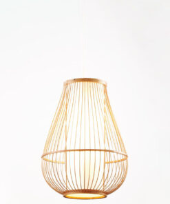 Đèn thả trang trí mây tre đan