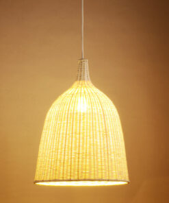 Đèn thả trang trí mây tre đan