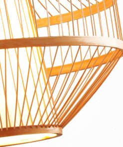 Đèn thả trang trí mây tre đan