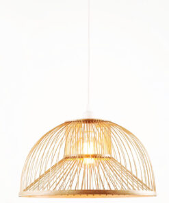 Đèn thả trang trí mây tre đan