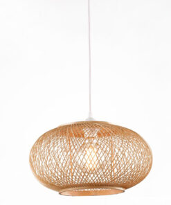 Đèn thả trang trí mây tre đan