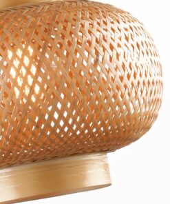 Đèn thả trang trí mây tre đan