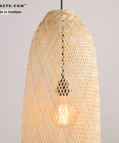 Đèn thả trang trí mây tre đan