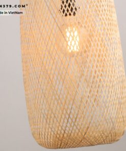 Đèn thả trang trí mây tre đan