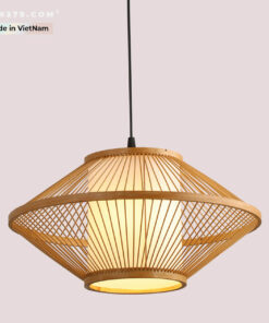 Đèn thả trang trí mây tre đan